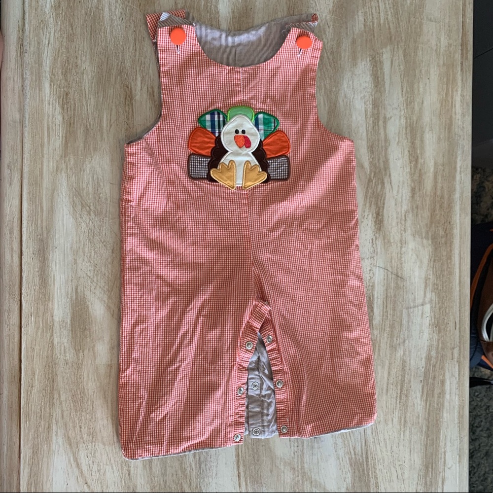 Baby Boy Fall Smocked Overalls